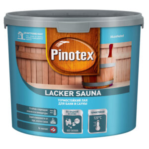 Лак  Omnitex Lacker Sauna 20 п/мат на вод. основе 2,7л