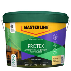 Защитная пропитка Masterline Protex  Тиковое дерево 0,9л