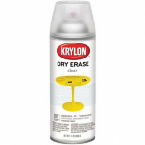 Краска аэрозольная DRY ERASE CLEAR/эффект "маркерной доски", прозрачная 326 гр. (KRYLON)