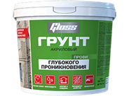 Грунтовка GLOSS глубокого проникновения для внутренних работ 10кг