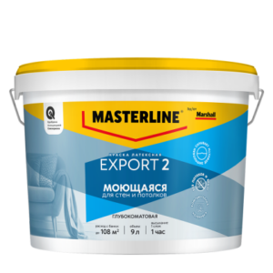 Краска Masterline Export 2 глуб/мат латексная BW 9л