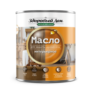 Масло "Здоровый дом" интерьерное серо-голубой 0,75